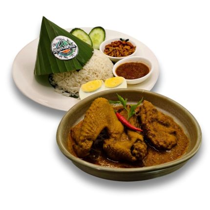 Nasi Lemak Rendang Ayam Pencen
