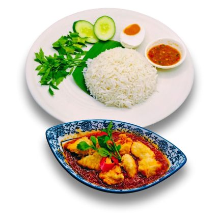 Nasi Putih Ayam Dadu Berlado
