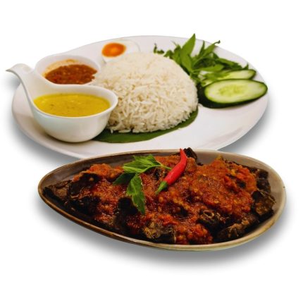 Nasi Putih Paru Goreng Berlado