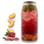 Peach Pomegranate Mint Soda